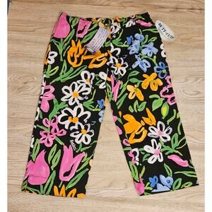 Vintage Surf Line Hawaii Floral Capris Original Butt-Cuts Womens Size Medium NWT